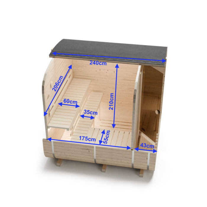 Sauna Quadro 240cm Model 2QL New - obrazek 3